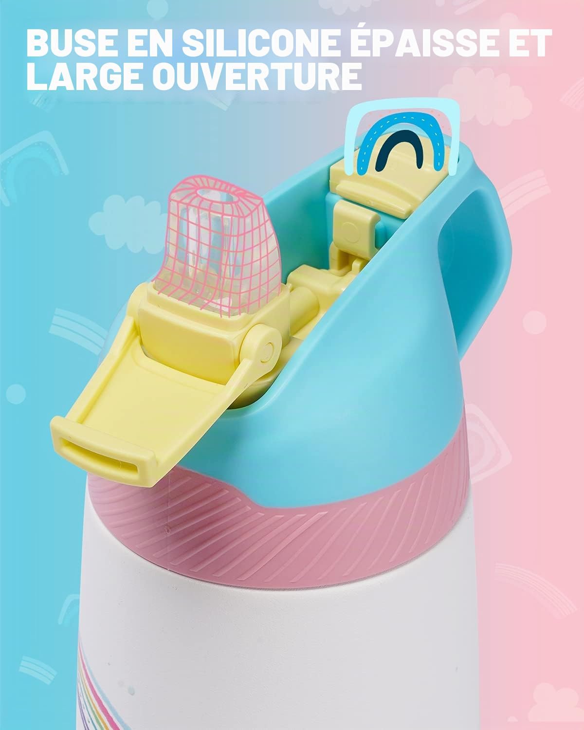 Gourde Isotherme Enfant FJbottle – Avec Paille