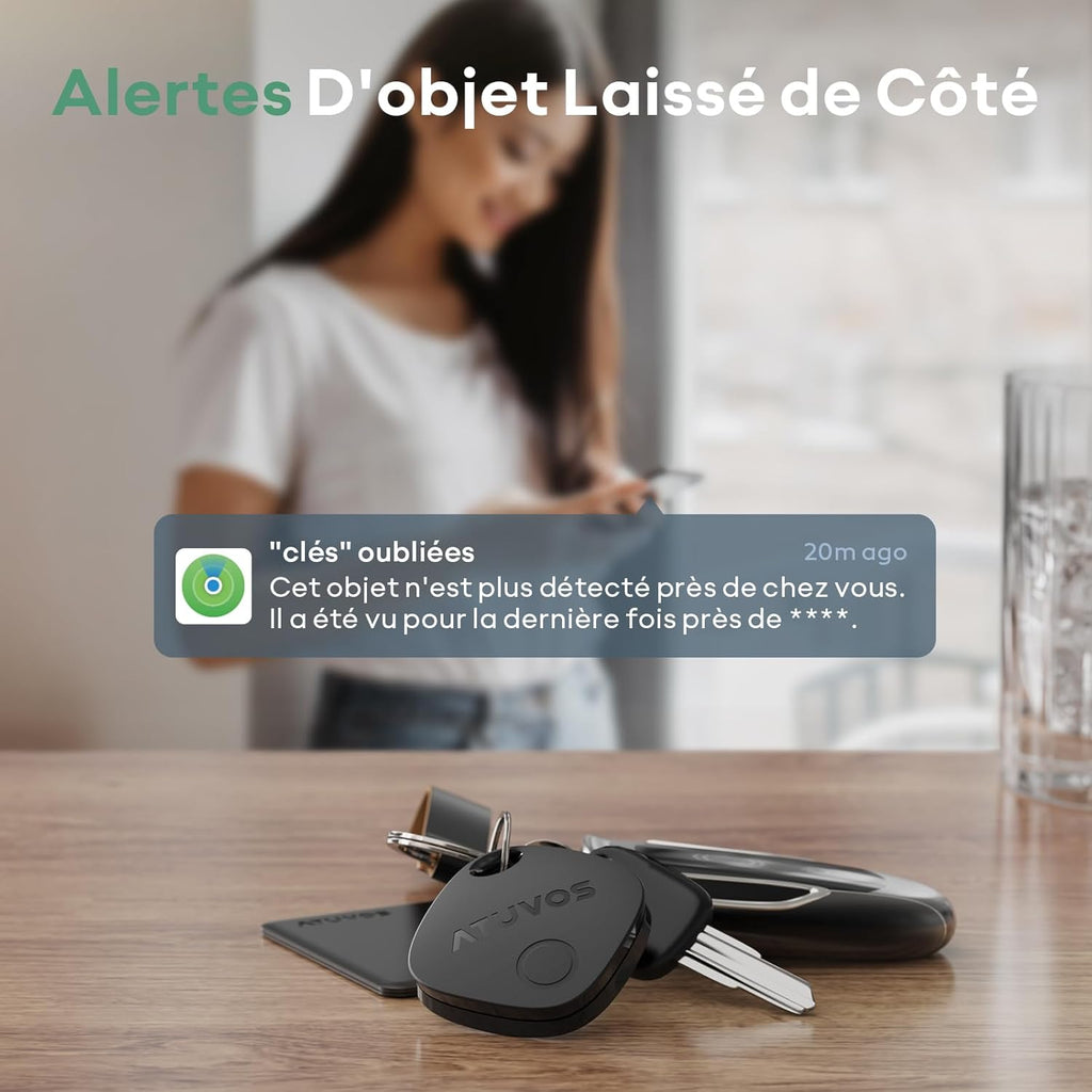 ATUVOS Tag Pro – Localisateur Bluetooth (Compatible Android & iPhone)