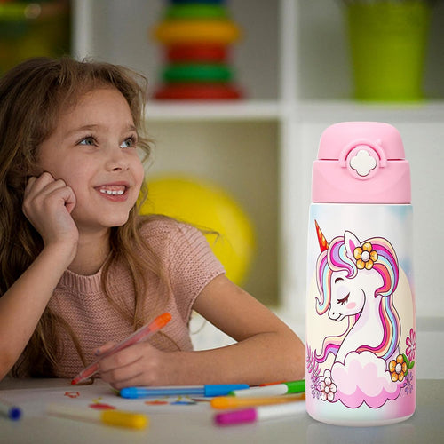Gourde isotherme enfant licorne - photo supplémentaire