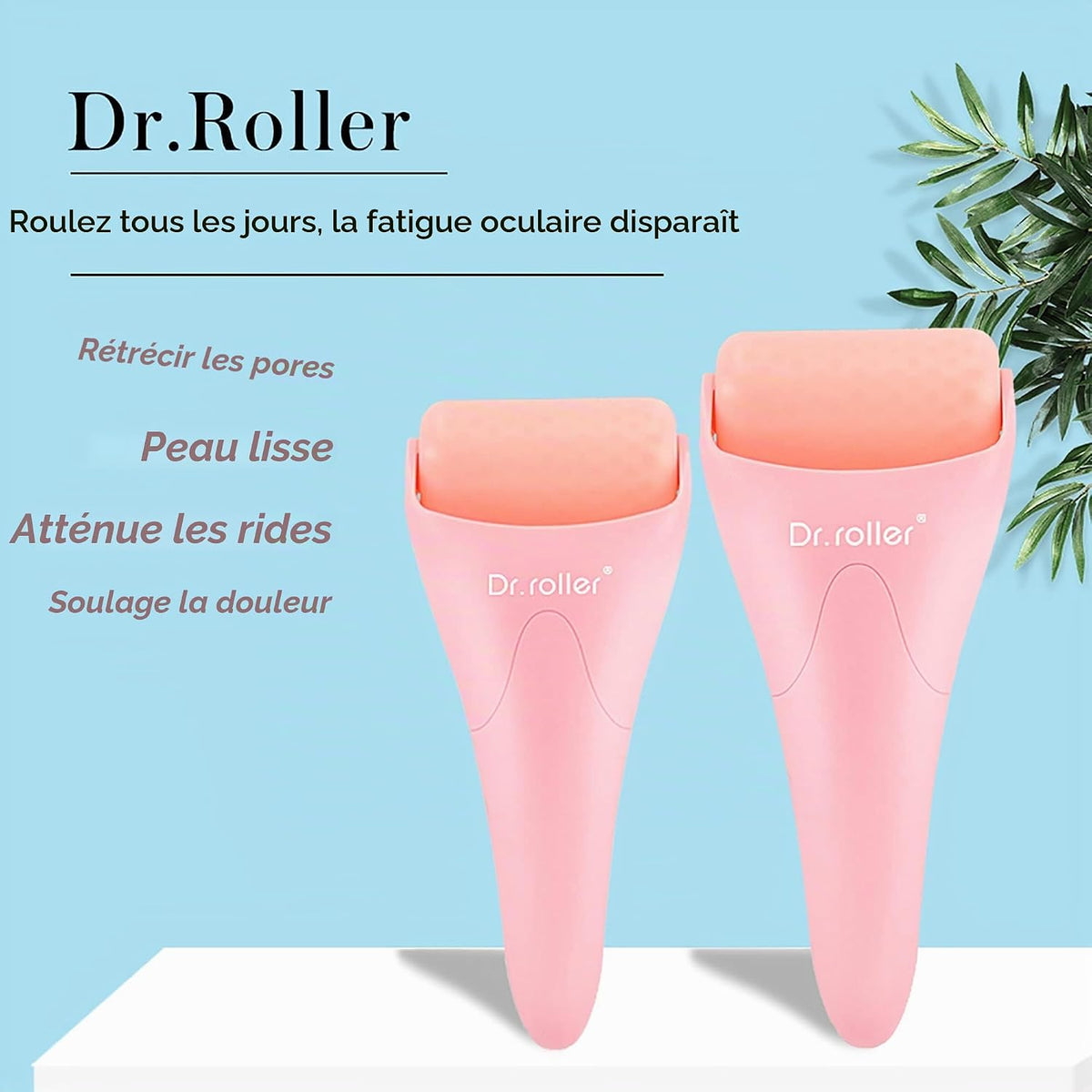 Ice Roller visage en silicone – Soin rafraîchissant