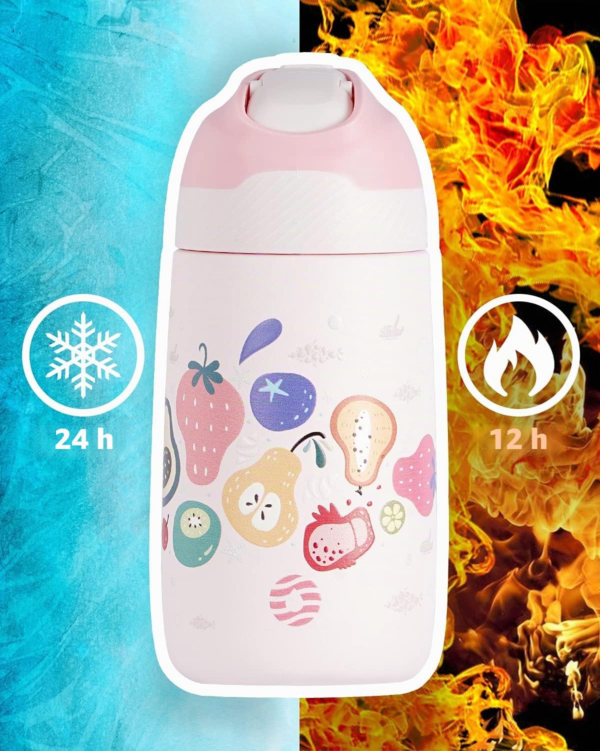 Gourde Isotherme Enfant FJbottle – Avec Paille