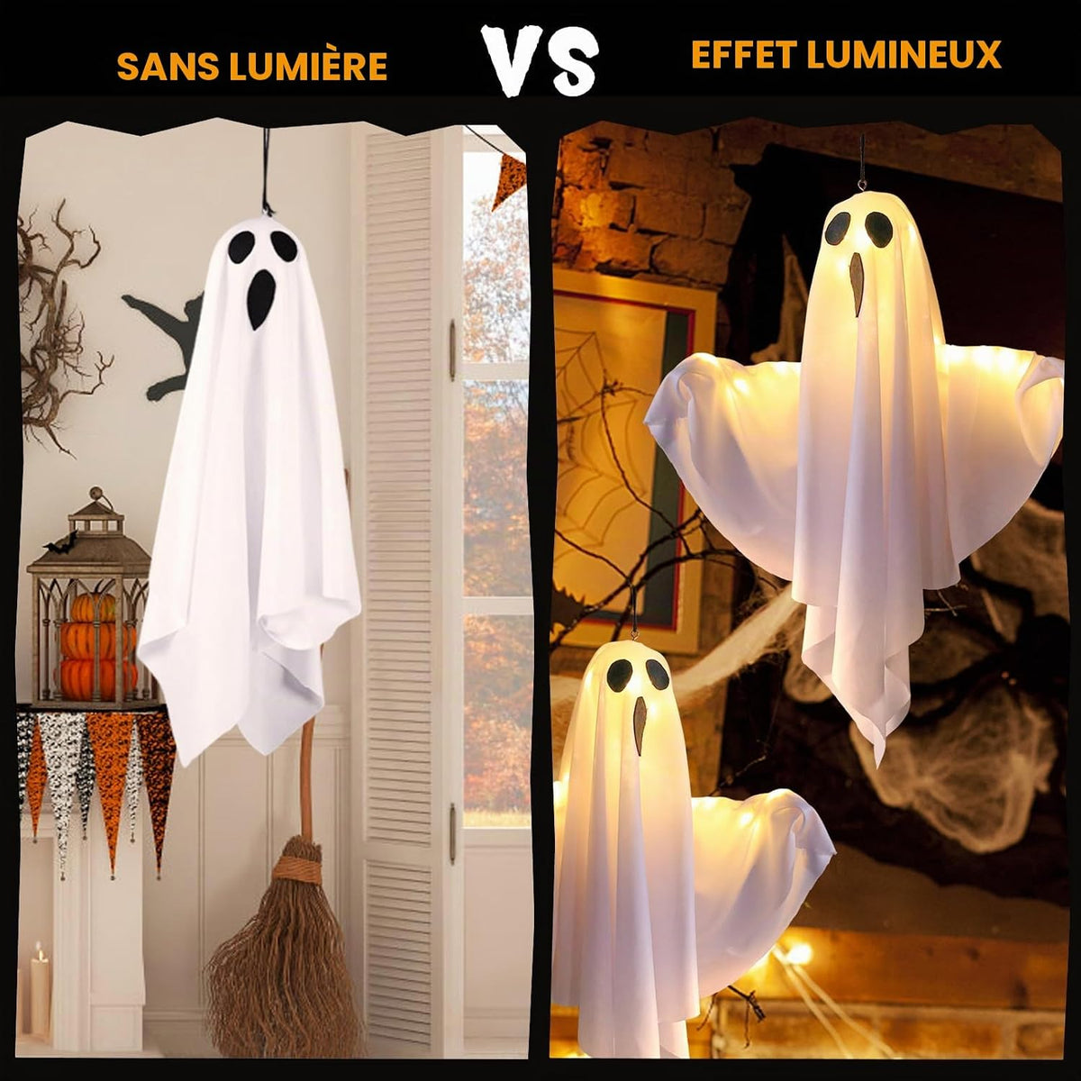Fantômes à suspendre Halloween - photo supplémentaire