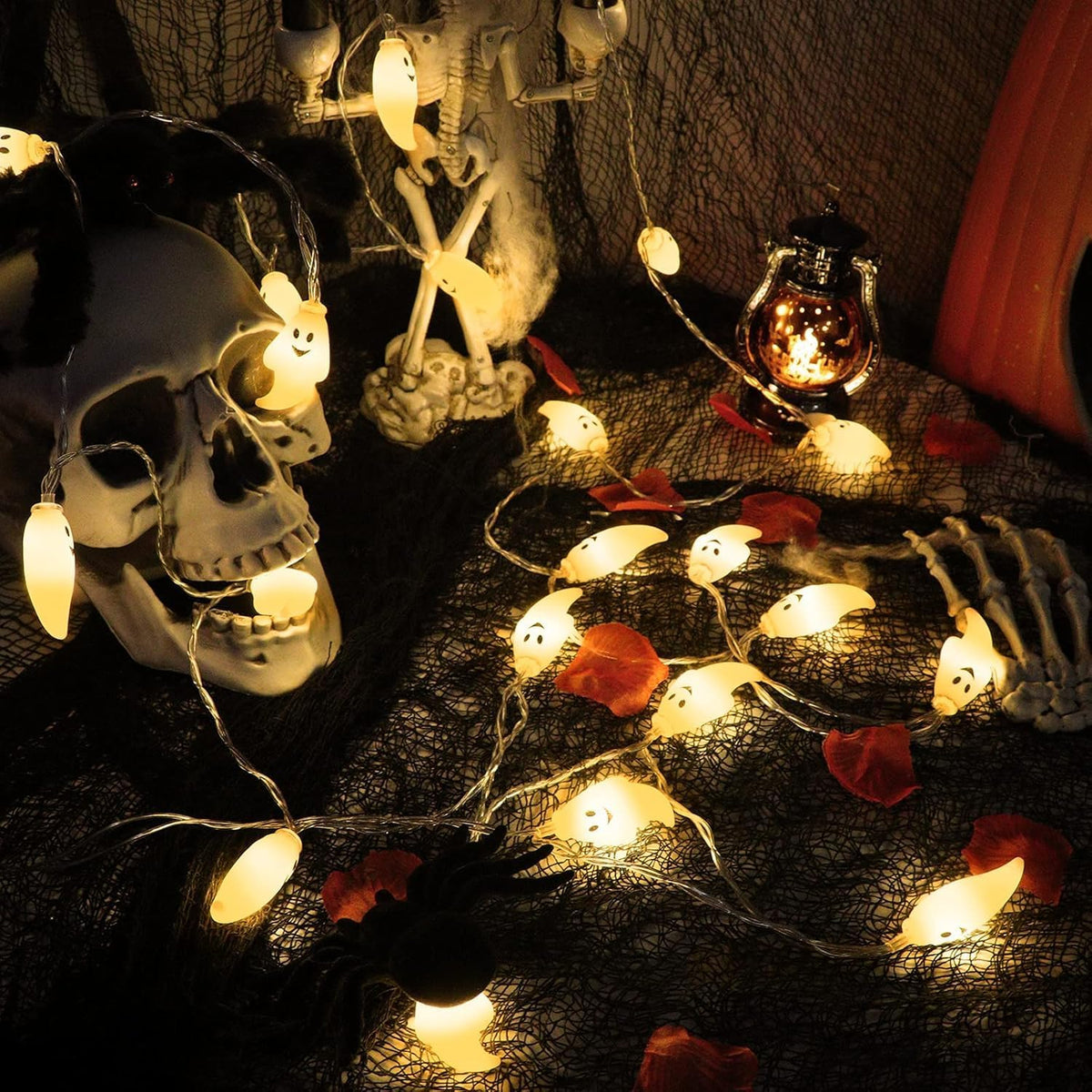 Guirlande fantômes Halloween - photo supplémentaire