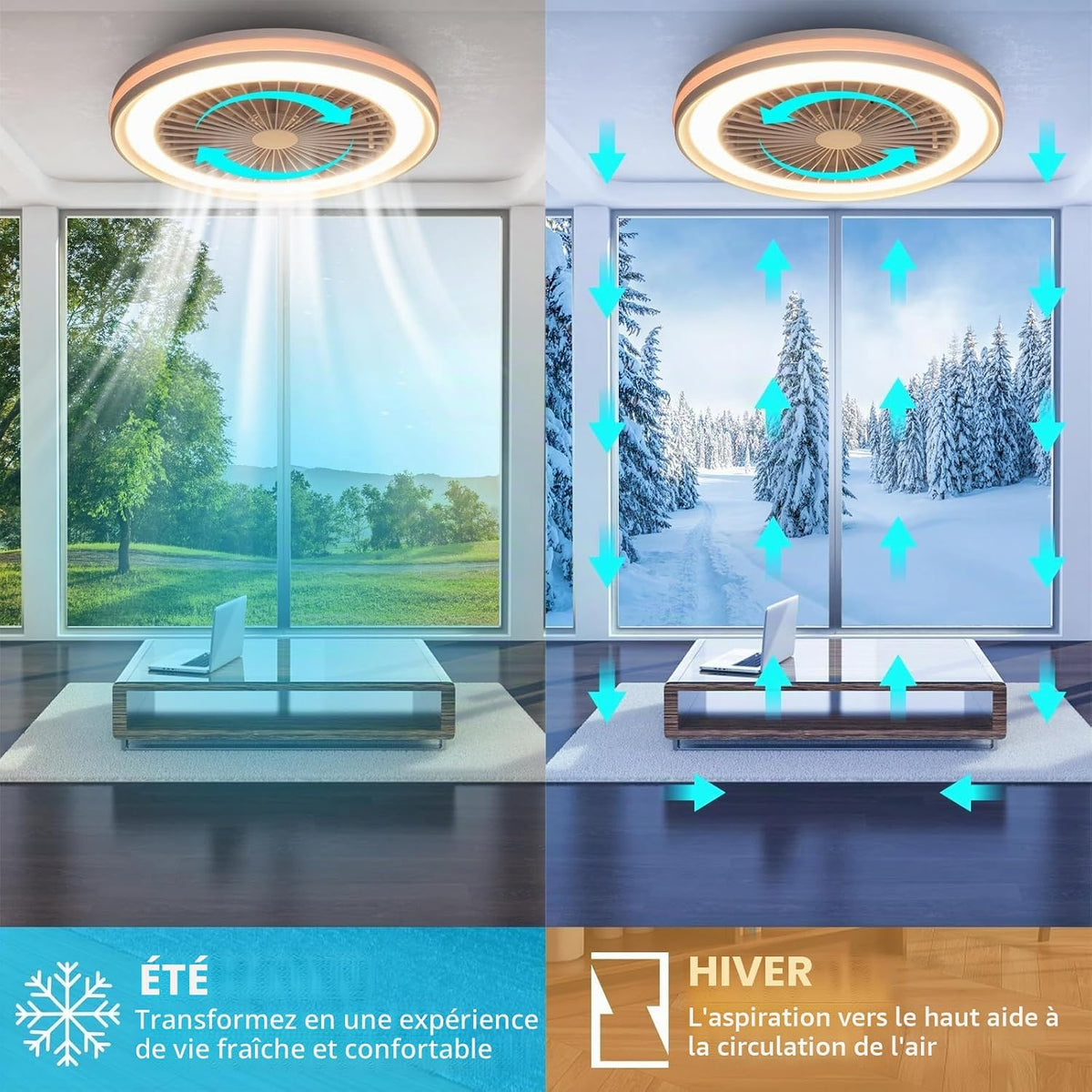 Ventilateur de Plafond LED activeallbrite - photo supplémentaire