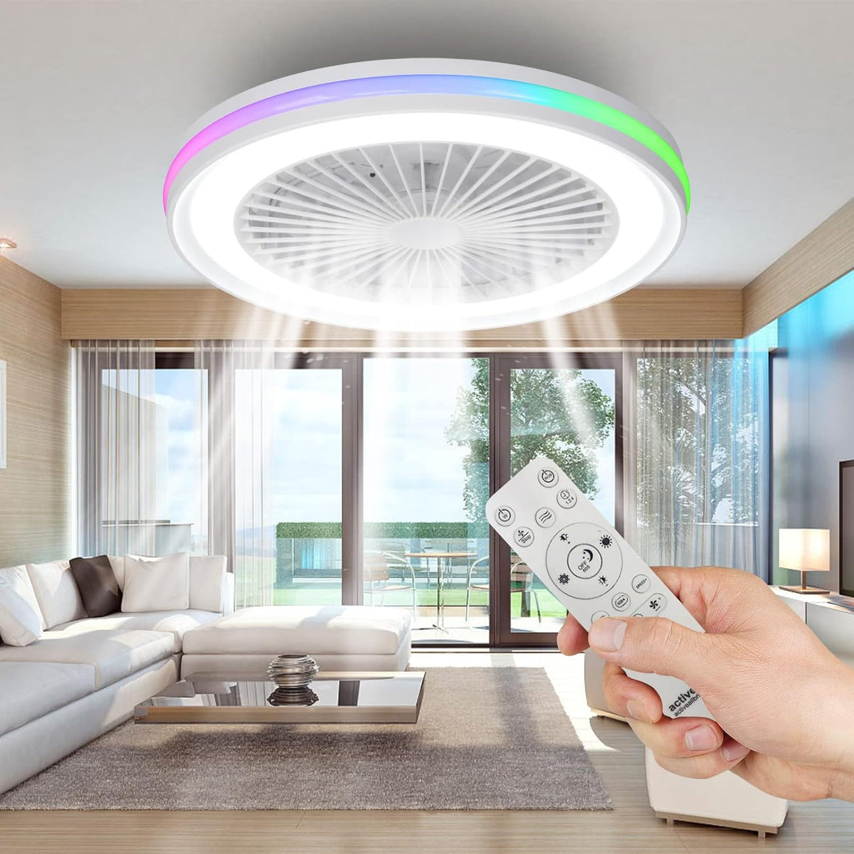 Ventilateur de Plafond LED activeallbrite - photo supplémentaire